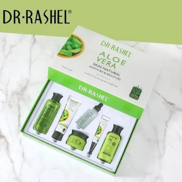 Dr Rashel DRL-1554 Aloe Vera Skin Natural Soothing & Moisture Skin Care Series – Pack Of 6