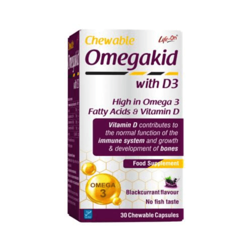 Life On Omegakid With Vit D3 Chew Cap 30S