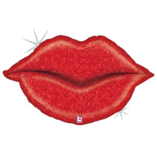 Glitter Lips Helium Balloon (39In) Italy