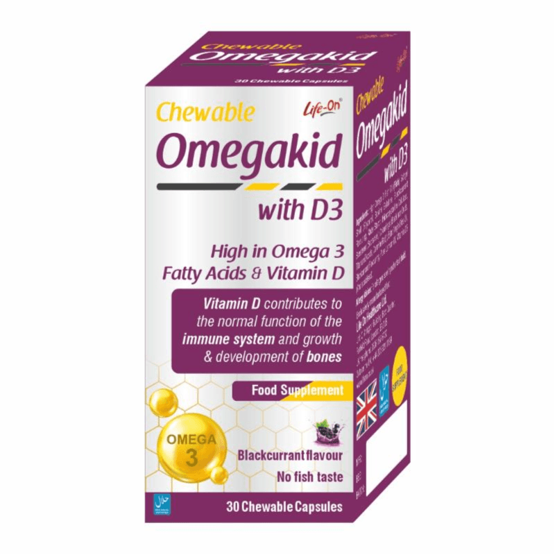 Life On Omegakid With Vit D3 Chew. Cap 30S