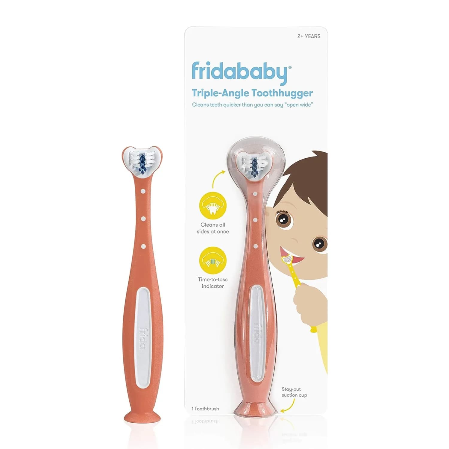 Triple-angle Toothbrush For Oral Care By Fridababy, Pink