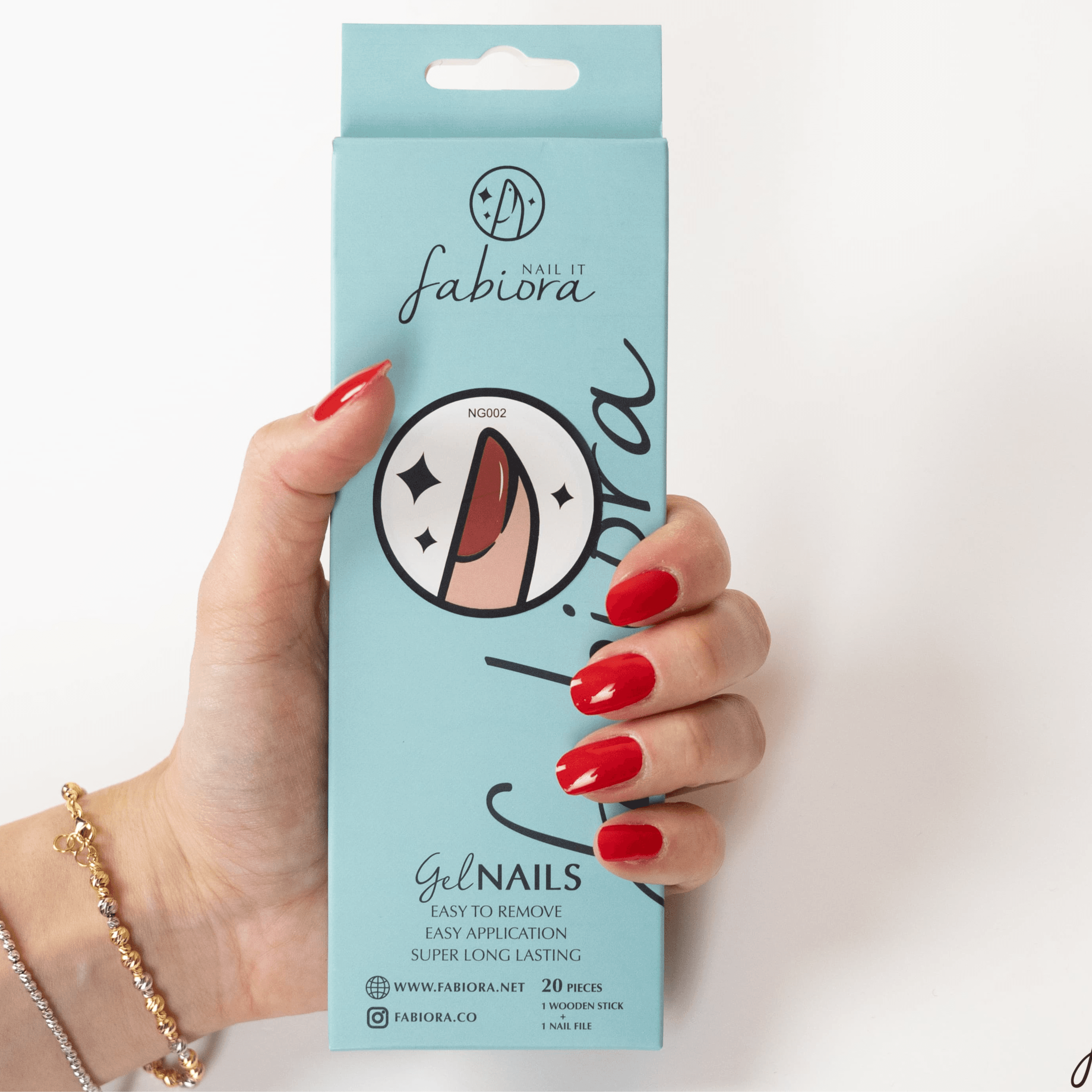 Crimson red nail stickers ng2 (Buy 2 Get 1 Free)