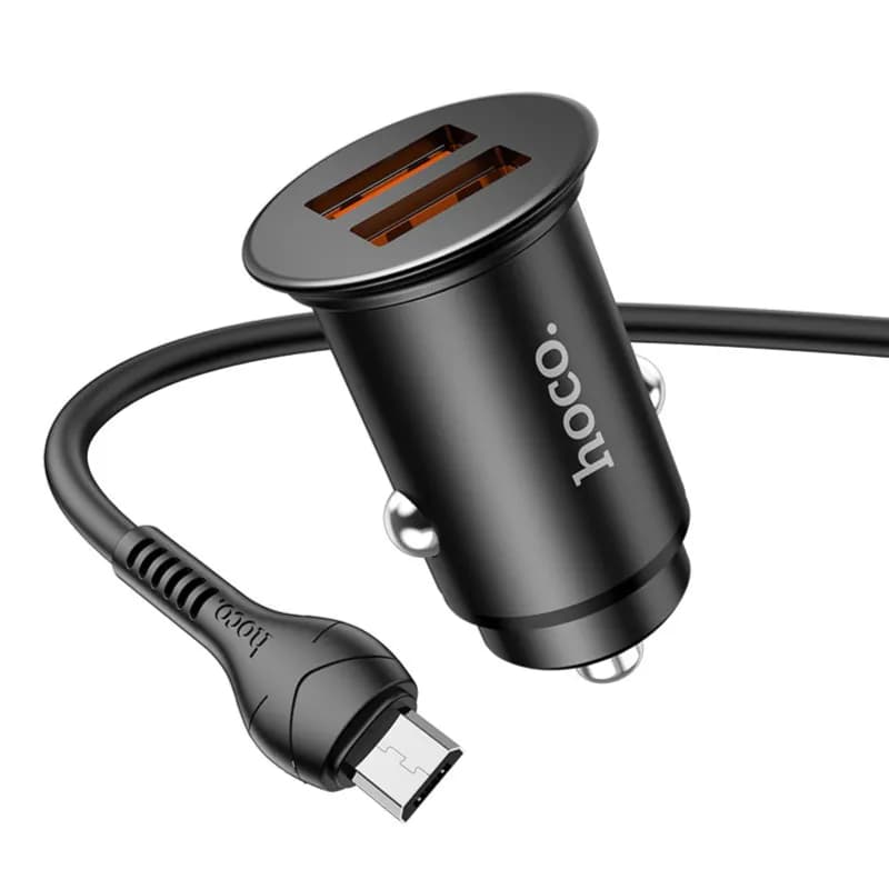 HOCO MICRO CAR CHARGER DUAL PORT