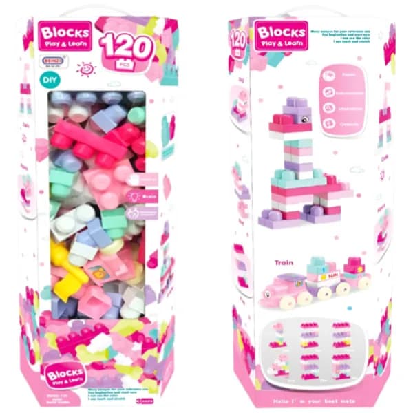 Learning Building Blocks For Kids-120 Pieces (BBQL63)