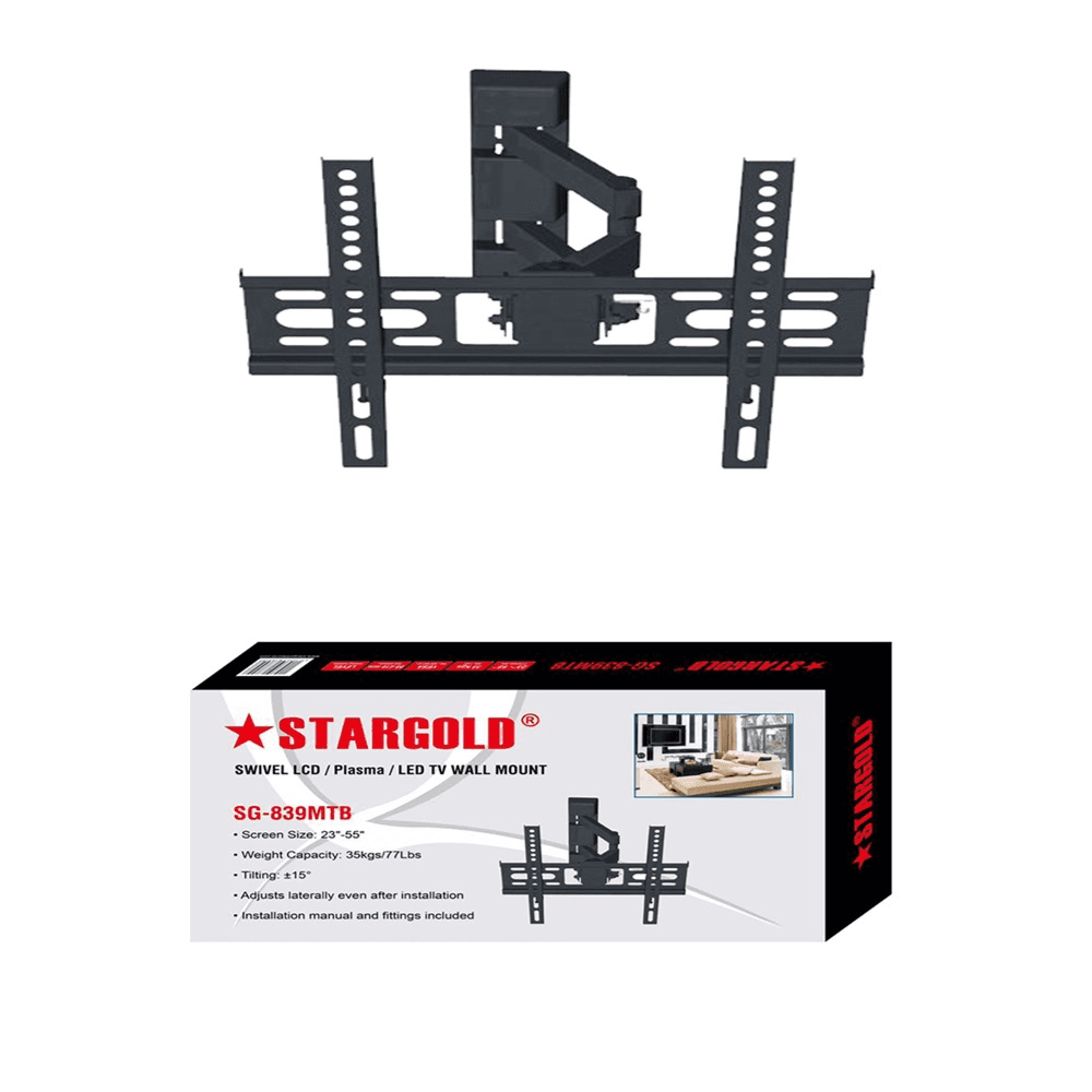 Stargold TV Wall Mount for 23-55 Inches TV Monitor, SG-839MTB
