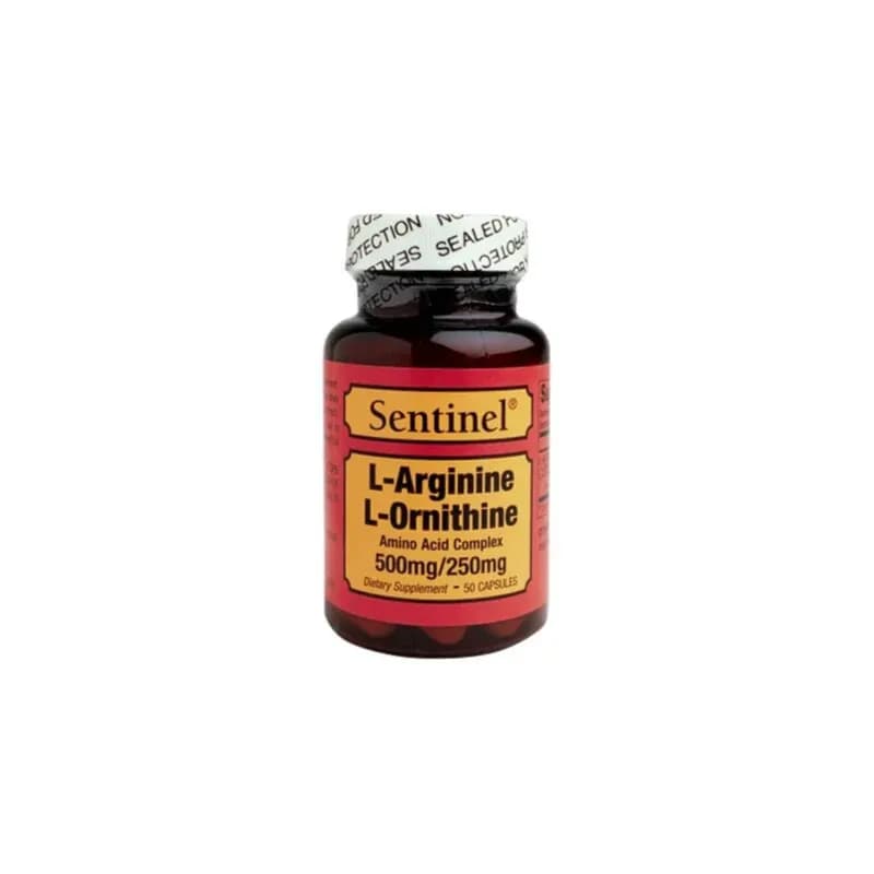 sentinel L-arginine 500 mg & L-ornithine 250 mg 50 cap