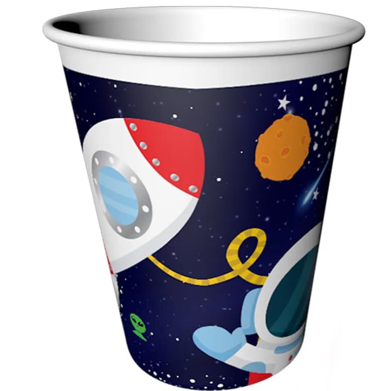 Space Galaxy Paper Cups 8 Pcs