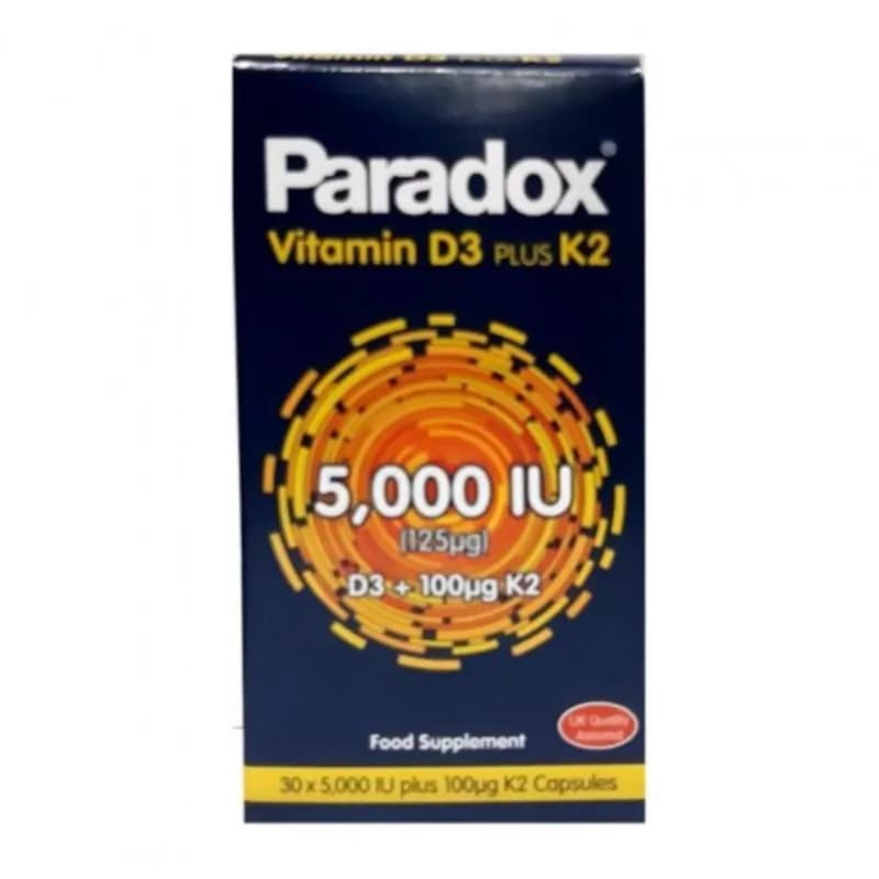 Paradox Vitamin D3 Plus K2 Tab 30S