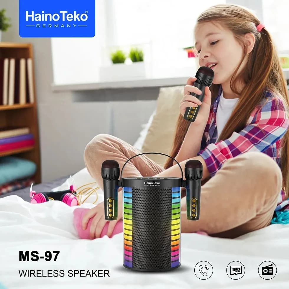 DOOMAX Haino Teko Germany MS97 bluetooth Wireless speaker with Wireless mic - Original