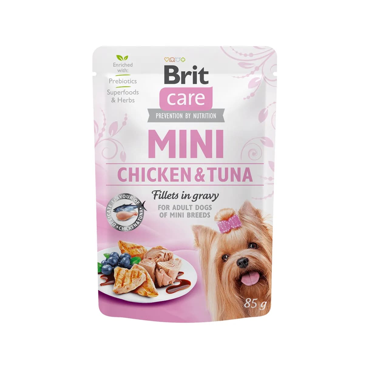 Brit Care Mini with Chicken & Tuna fillets in gravy 85 g