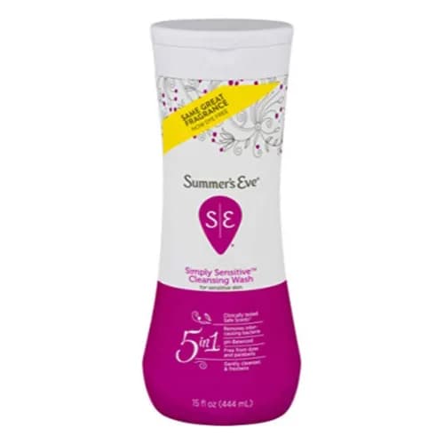 Summers Eve Simply Sensitive Cleansing Wash 444ML