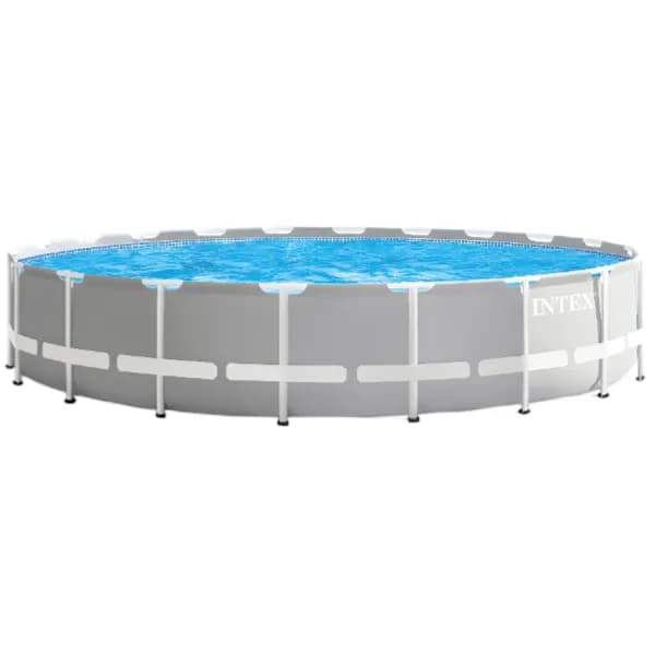 Intex Prism Frame Round Above Ground Swimming Pool With Filter Pump (POIX128)