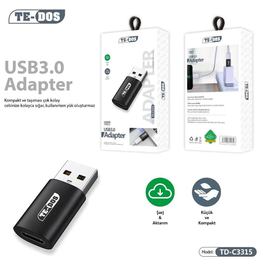 TE-DOS USB TO TYPE-C ADAPTER