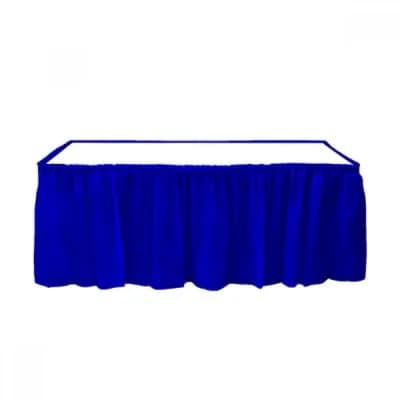 Plastic Skirt Table Cover (Blue) 75cm X 4,26cm