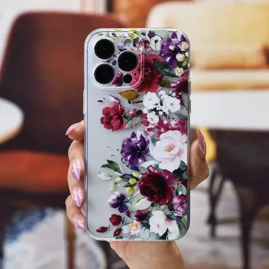Flowers Pattern Design Case IPhone 15 Pro Max