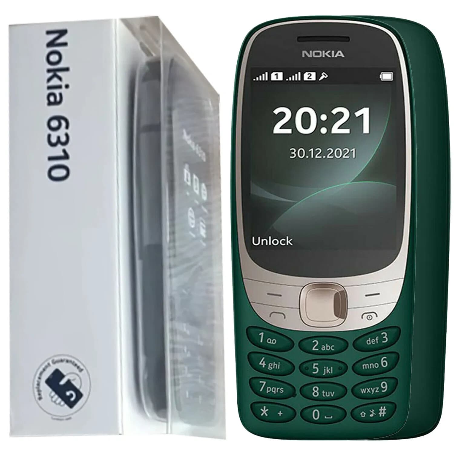 Nokia Feature Phone 6210 Dual SIM - Gcc Green