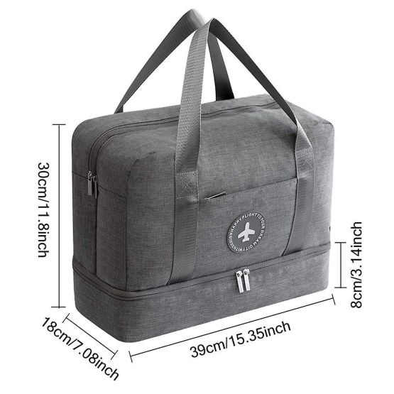 Multi-Function Polyester Gym Bags (Gray)