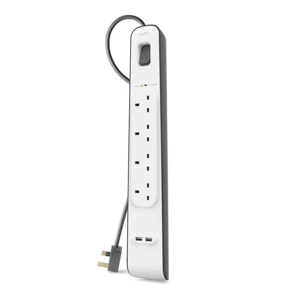 Belkin Surge Protector 4 Outlet 2 Usb 2m