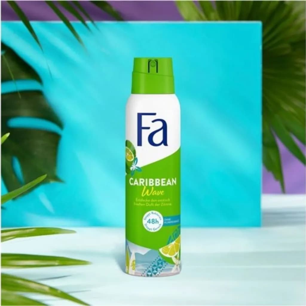 Fa Caribbean Wave Deodorant Spray, 150 ml