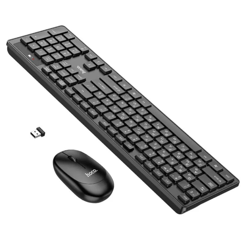 Keyboard + mouse set  wireless English/Arabic Letters - HOCO-GM17