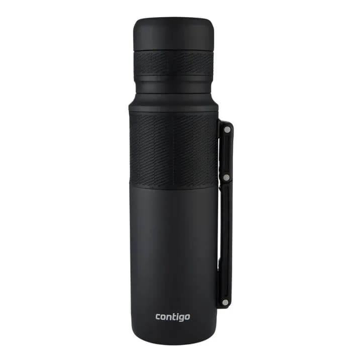 contigo vacuum insulated stainless steel thermal bottle with 360 interface black 1.2L