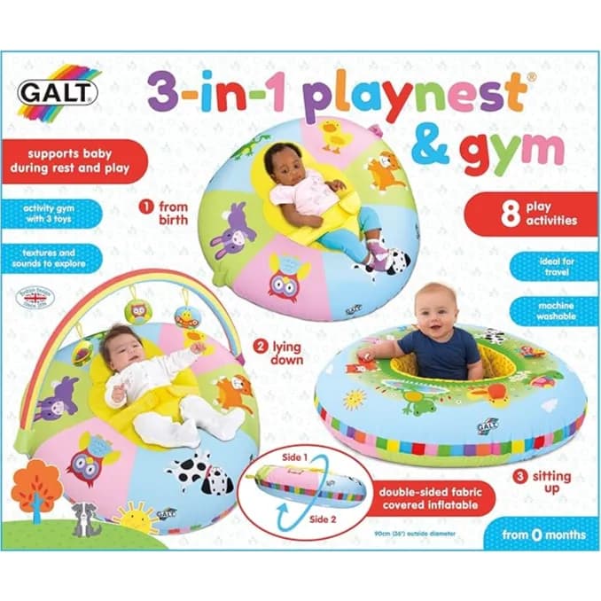 Galt Toys, 3 in 1 Playnest & Gym Baby Toy