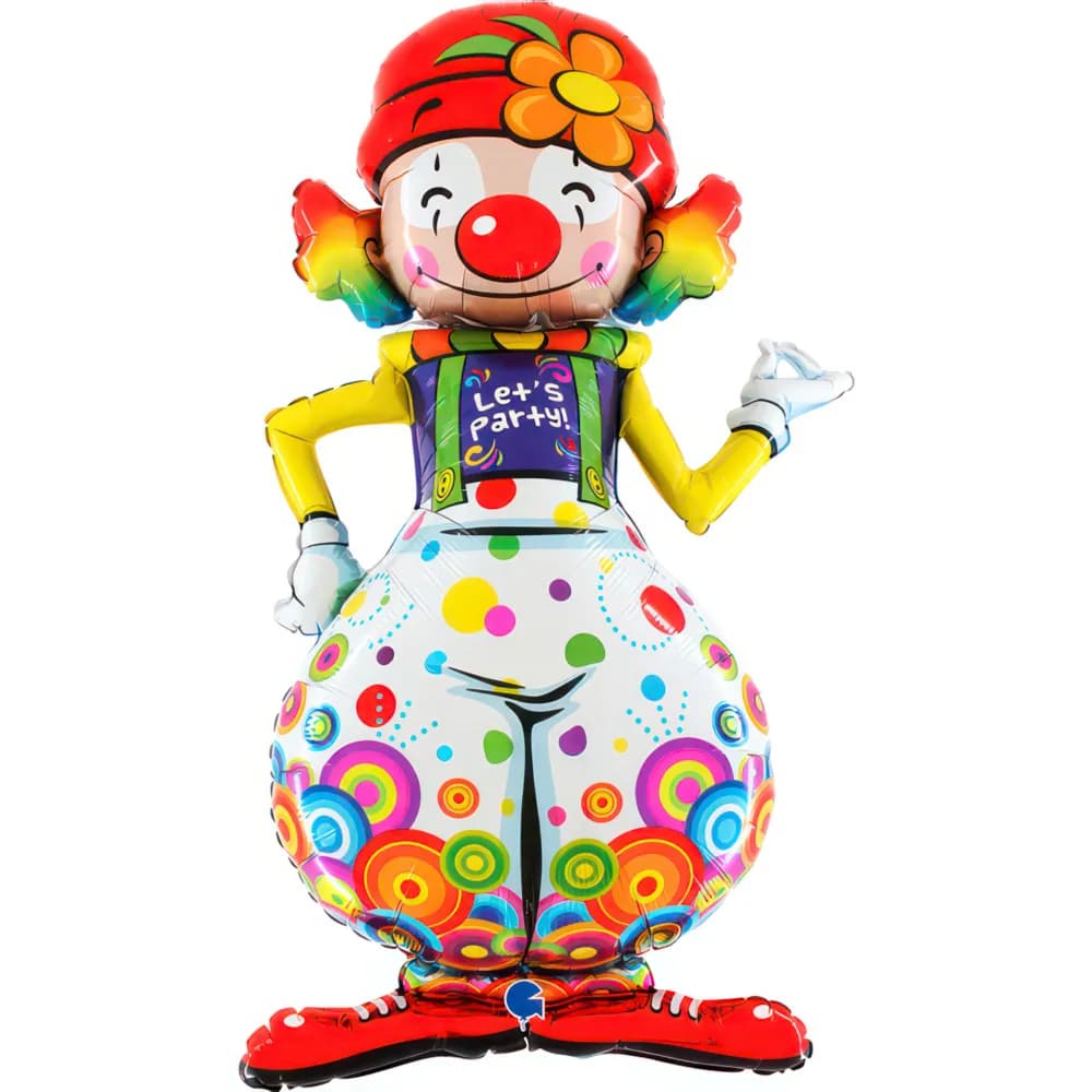 Party Clown 5Ft Helium Balloon