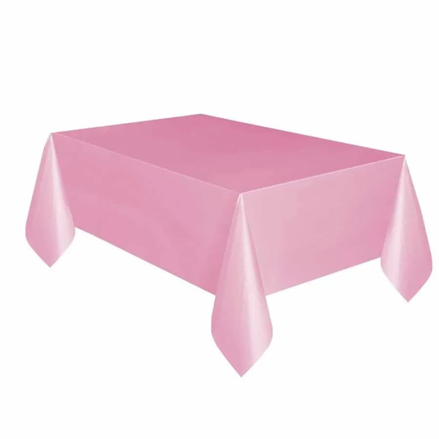 Plastic Table Cover Pink (135cm X 270cm)