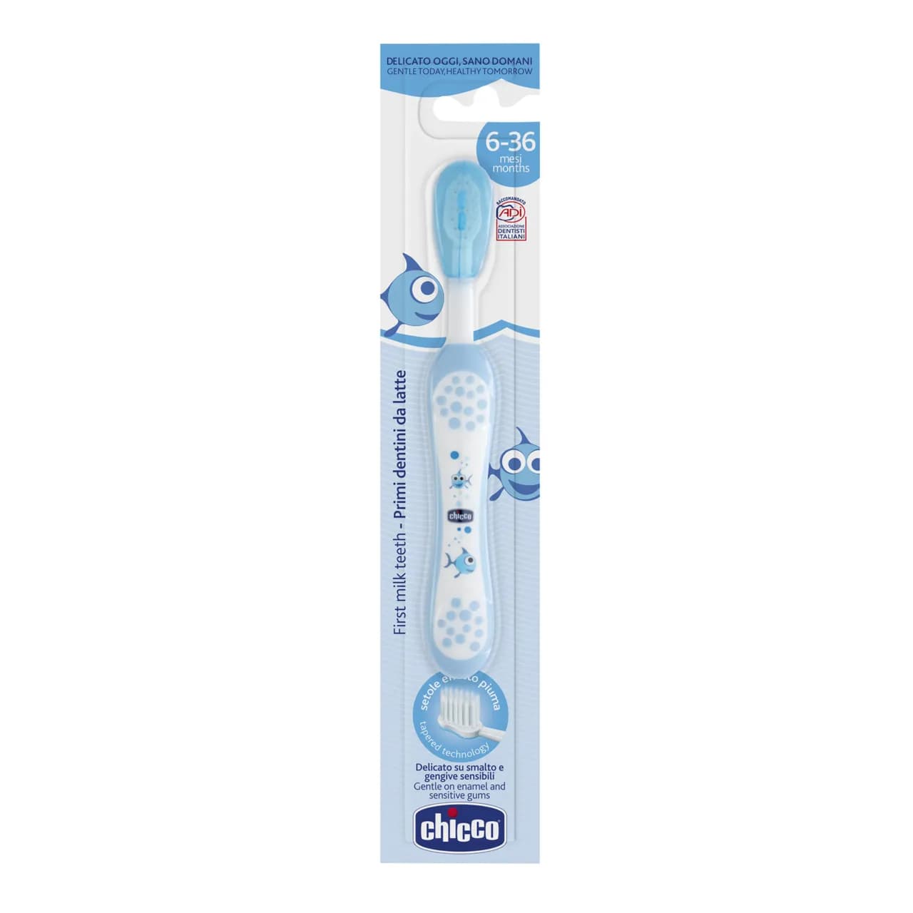 Chicco Light Blue Tooth Brush 6-36 months