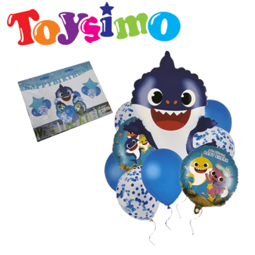 Birthday Baby Shark Balloon set