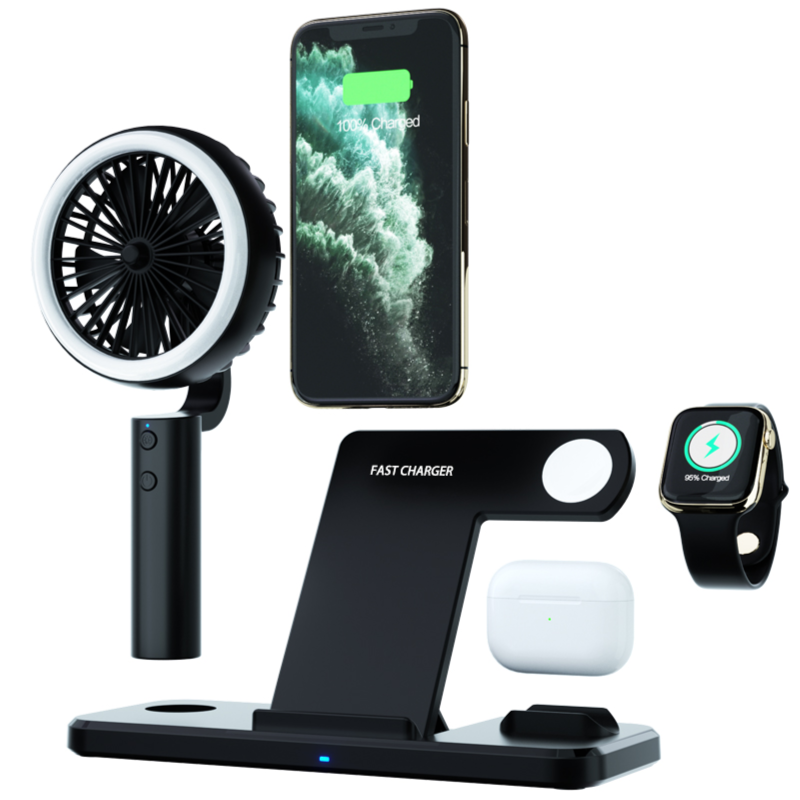 Multi Function 5 In 1 Wireless Charger Station