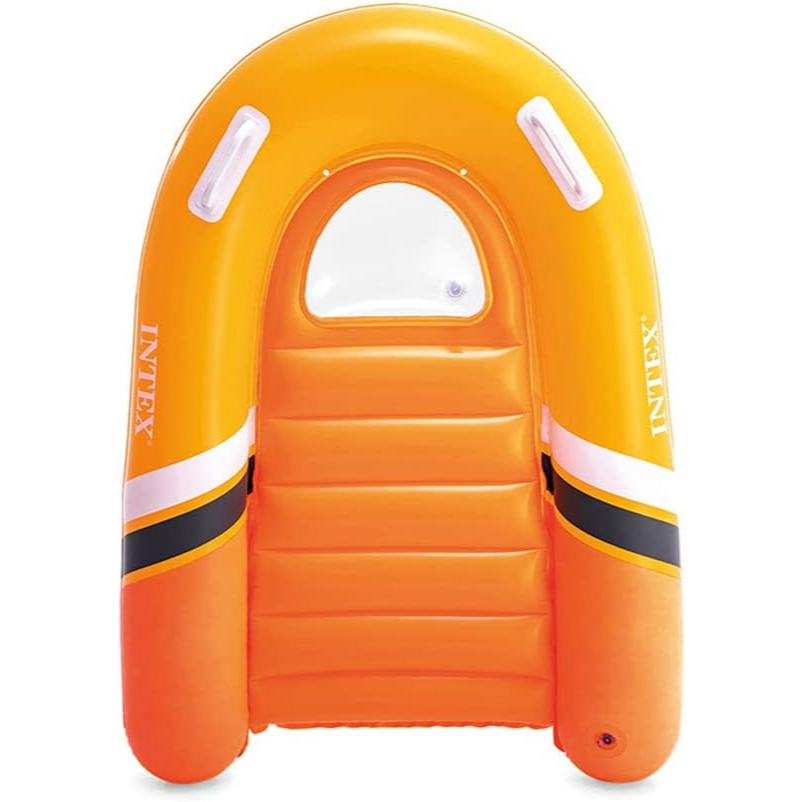 Intex Inflatable Sport Bodyboard Surf Rider Ride On Pool Float- 1.02m x 89cm - POIX137