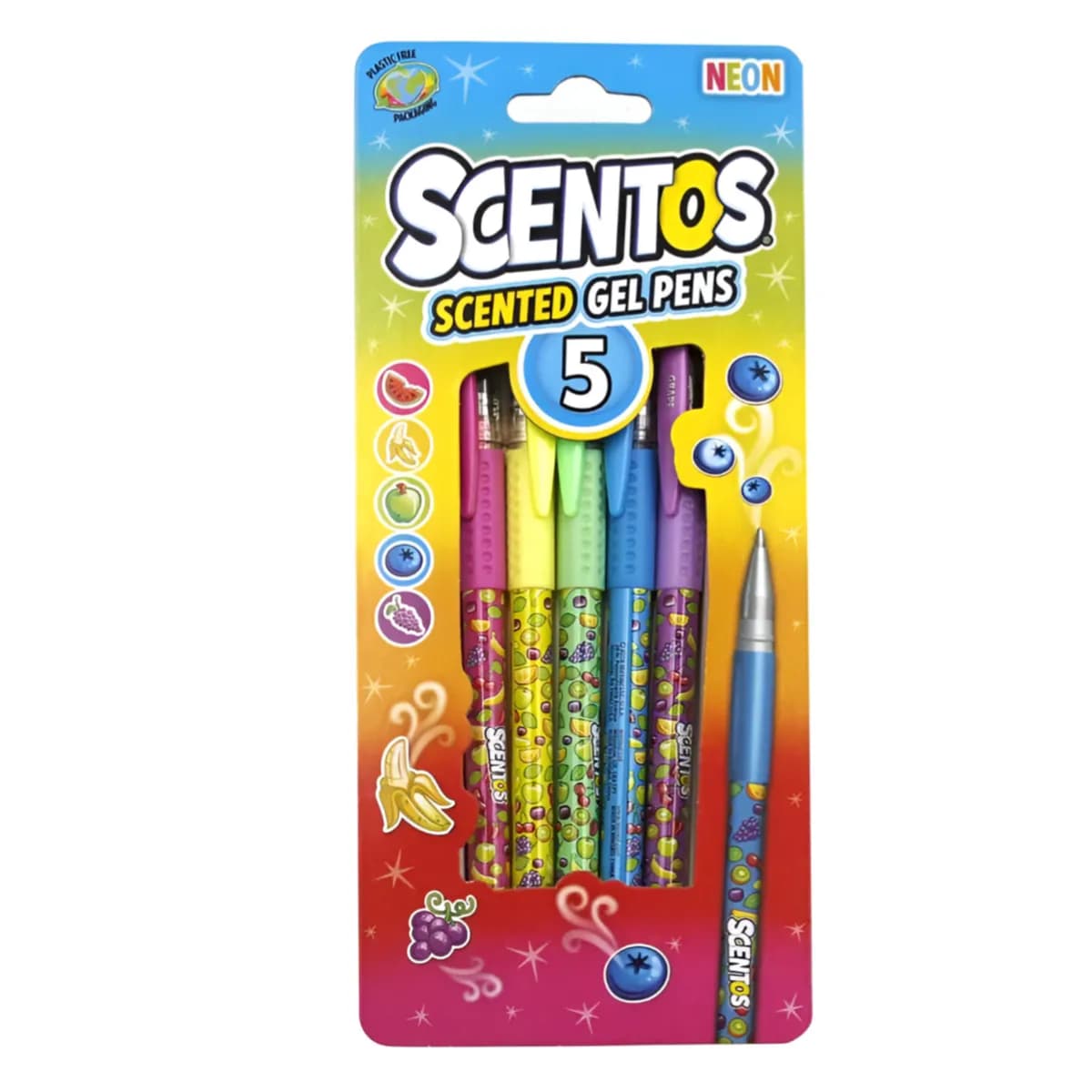 Scentos Scented Gel Pen - Pack of 5 - (PNFS57)