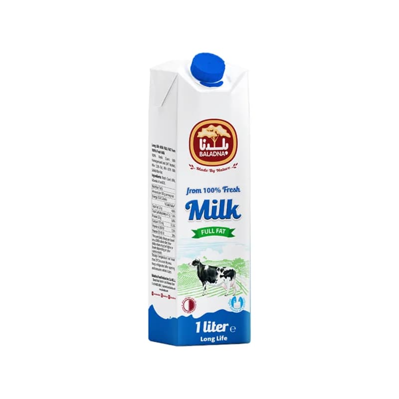 Baladna Full Fat Long Life Milk 1Litre