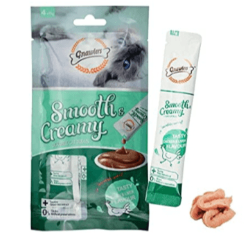 GNAWLERS SMOTHY & CREAMY CAT TREATS TASTY CHICKEN AND LIVER FLAVOUR 4PCS