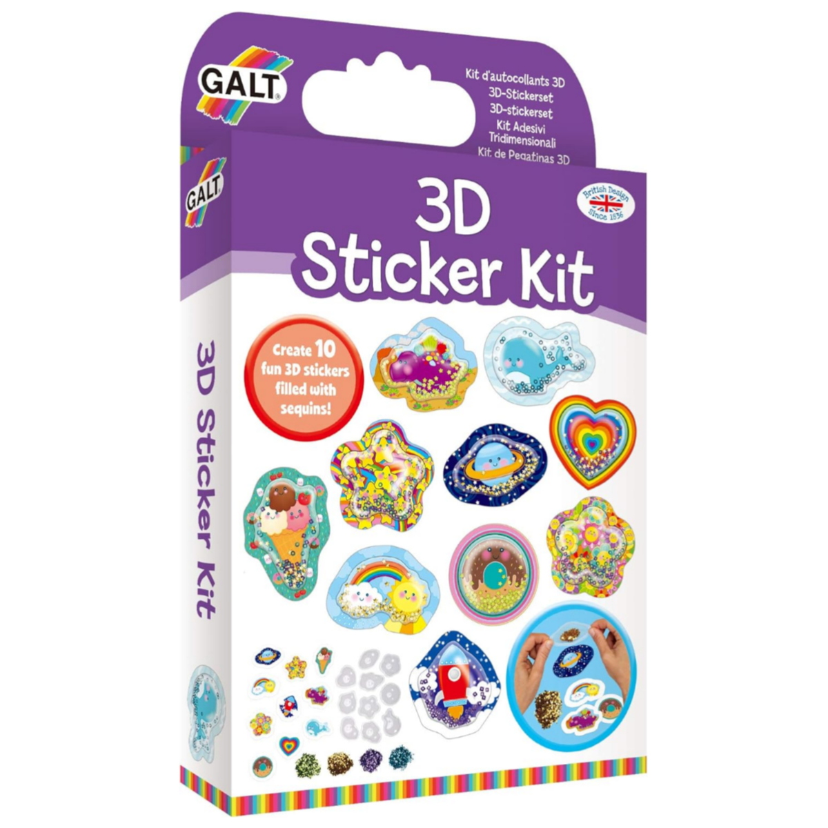 Galt Craft  3D Sticker Kit for Kids - CRFS46