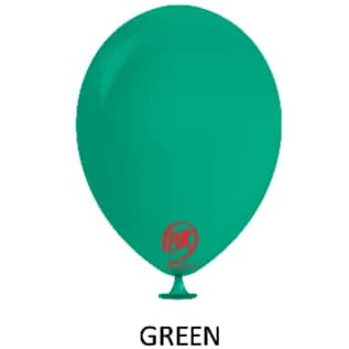 Green 12 Inch Standard Color Helium Filled Balloon