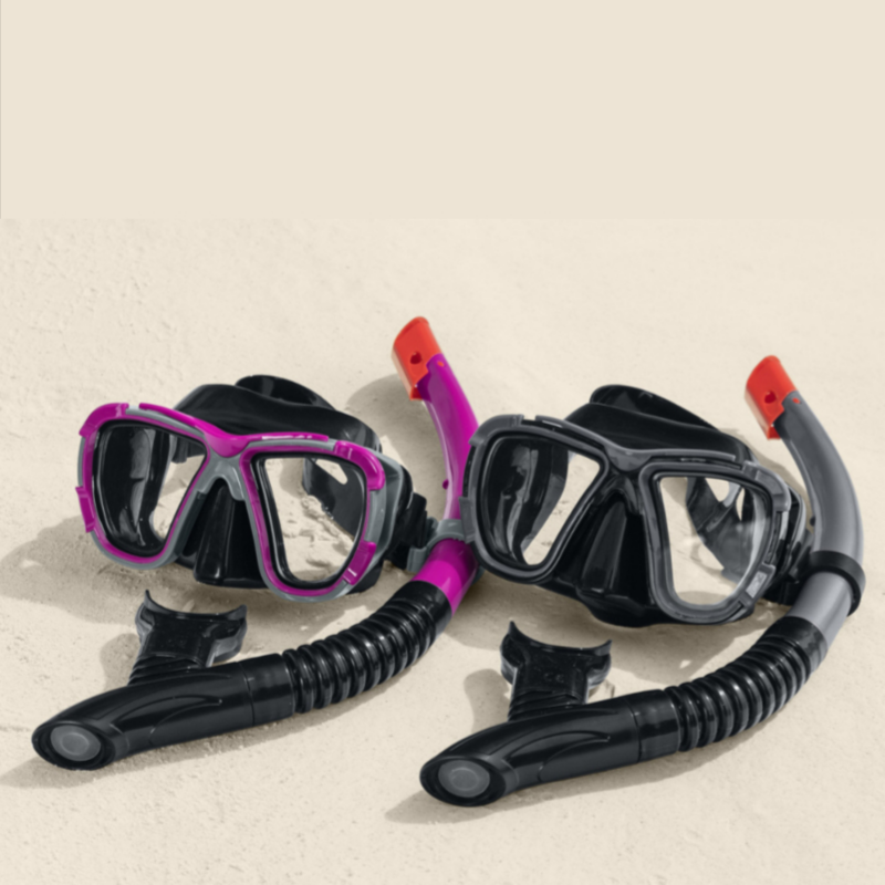 Bestway Hydropro Black Sea Mask&Snorkel Set For Swimming Diving - Goggles For 14+ - 1 PCS Set - POLT138