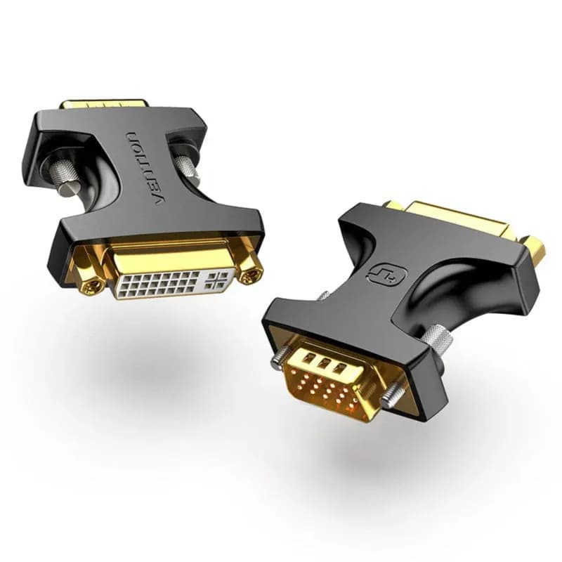 VGA Male to DVI Female Adapter for Computer Laptop Monitor TV Projector Vention