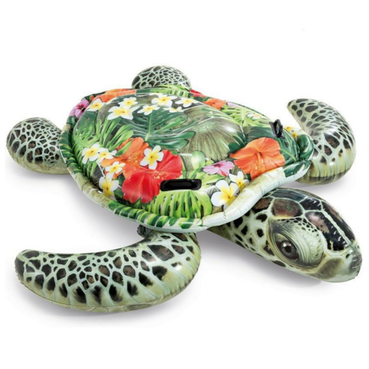 INTEX Inflatable Realistic Sea Turtle Ride-On Floating Tube For Swimming Pool - 191 x 171 cm - POIX135