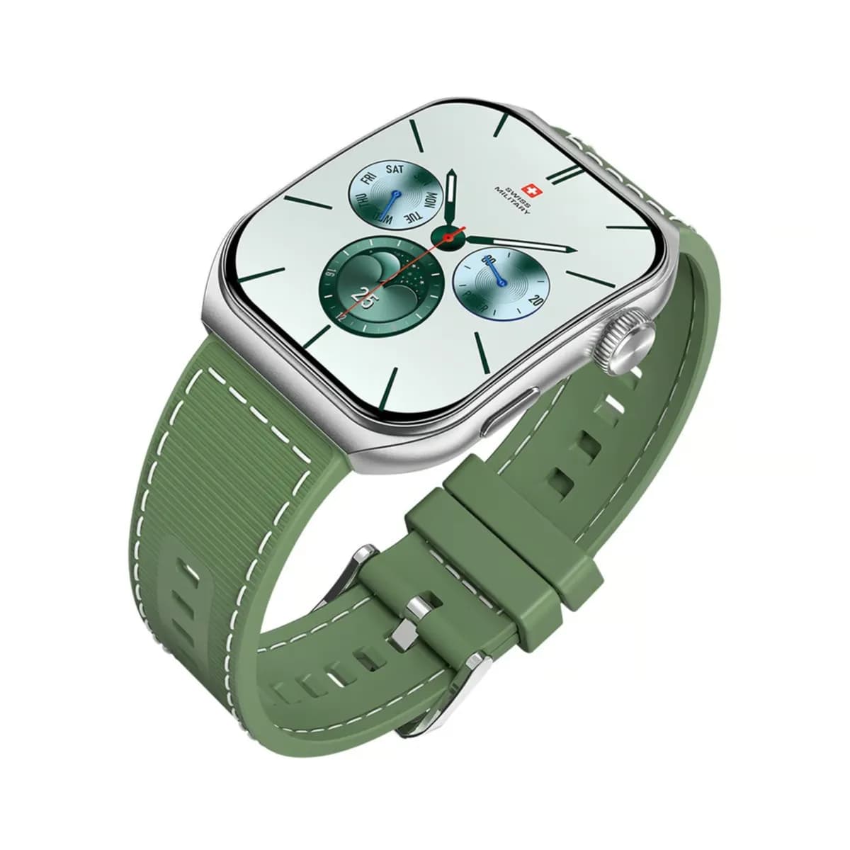 Swiss Military ALPS 3 Smartwatch, 1.96", 7 Days Batterylife-Green