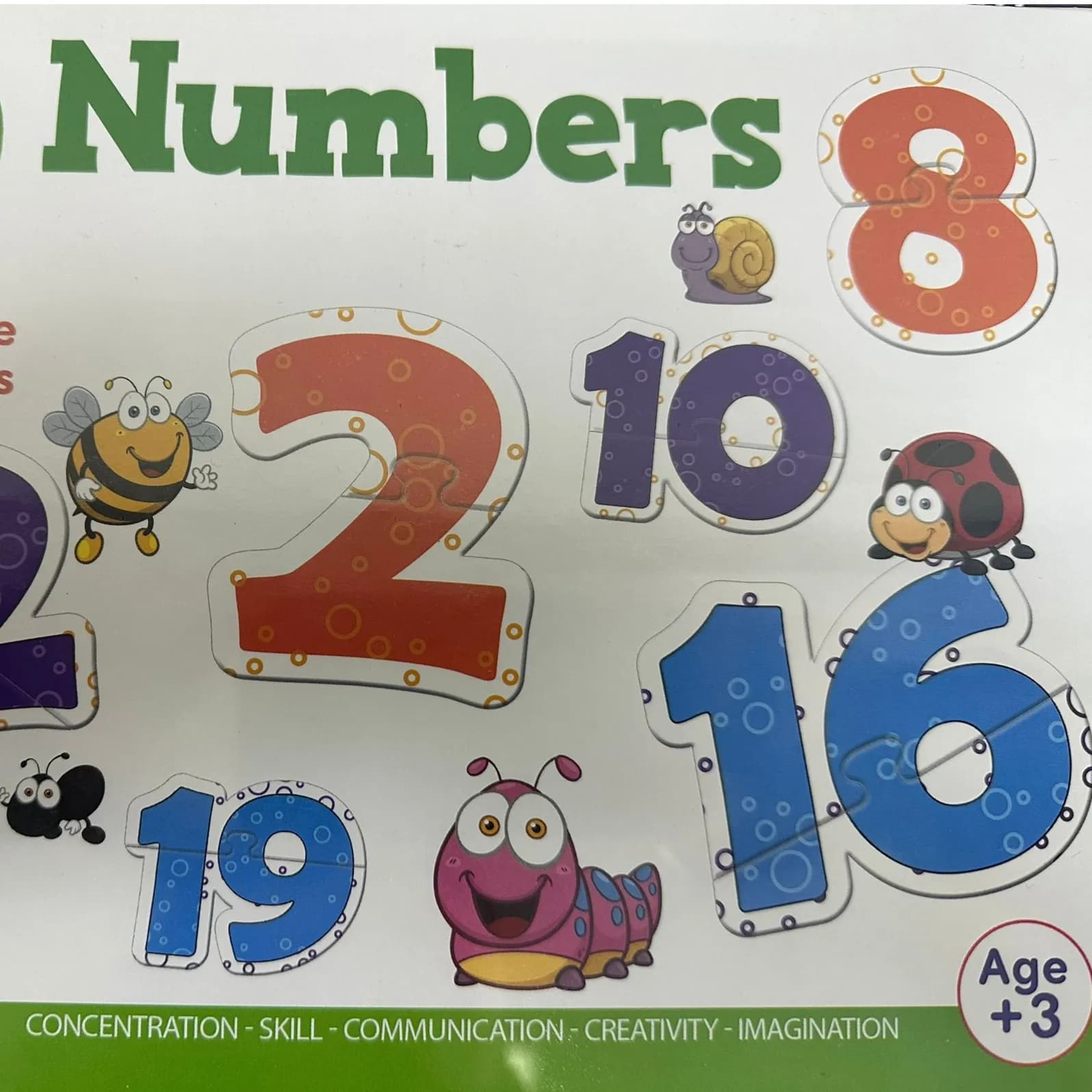 NUMBERS - PLAY AND LEARN PUZZLE
