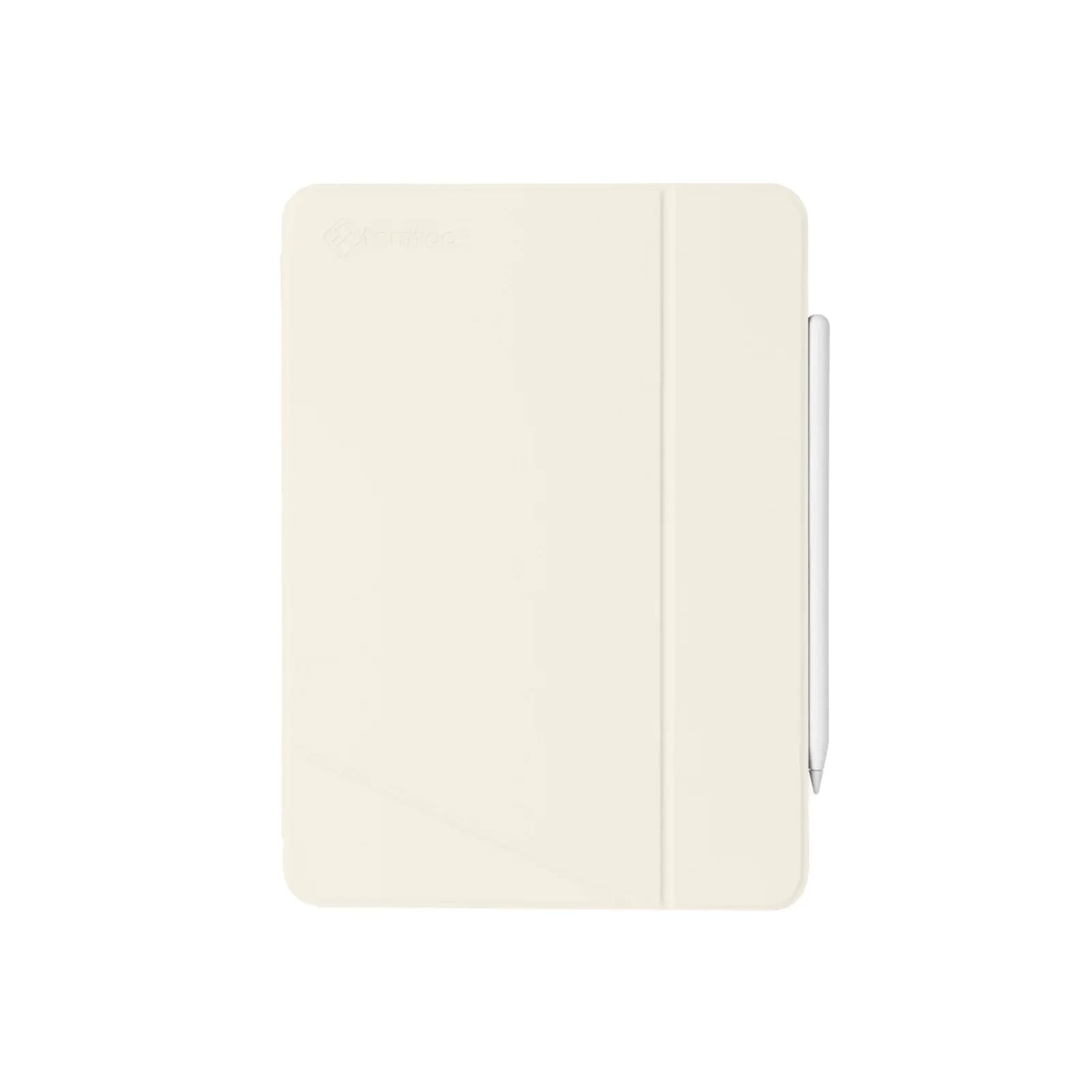 Book Cover Smart Case for iPad 12.9 Inch - Light Cream