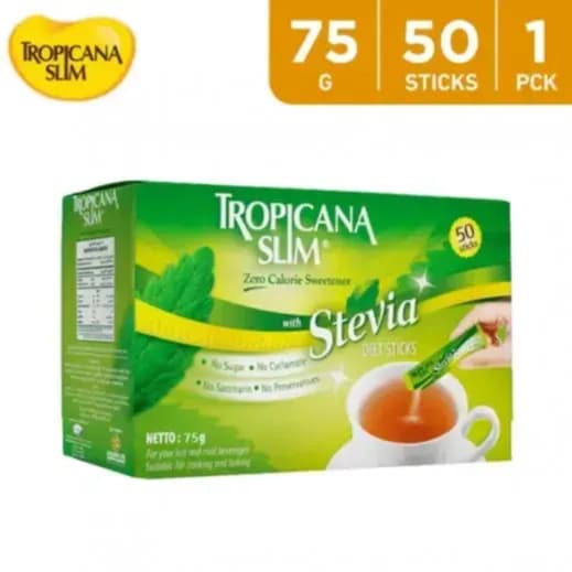 Tropicana Slim Stevia Diet Sticks 50 Pieces