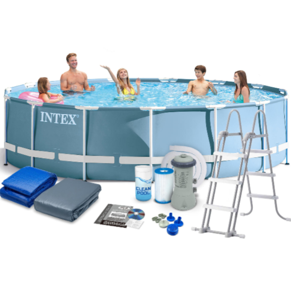 Intex Prism Frame Above Ground Premium Swimming Pool Set -457x107cm (POIX132)