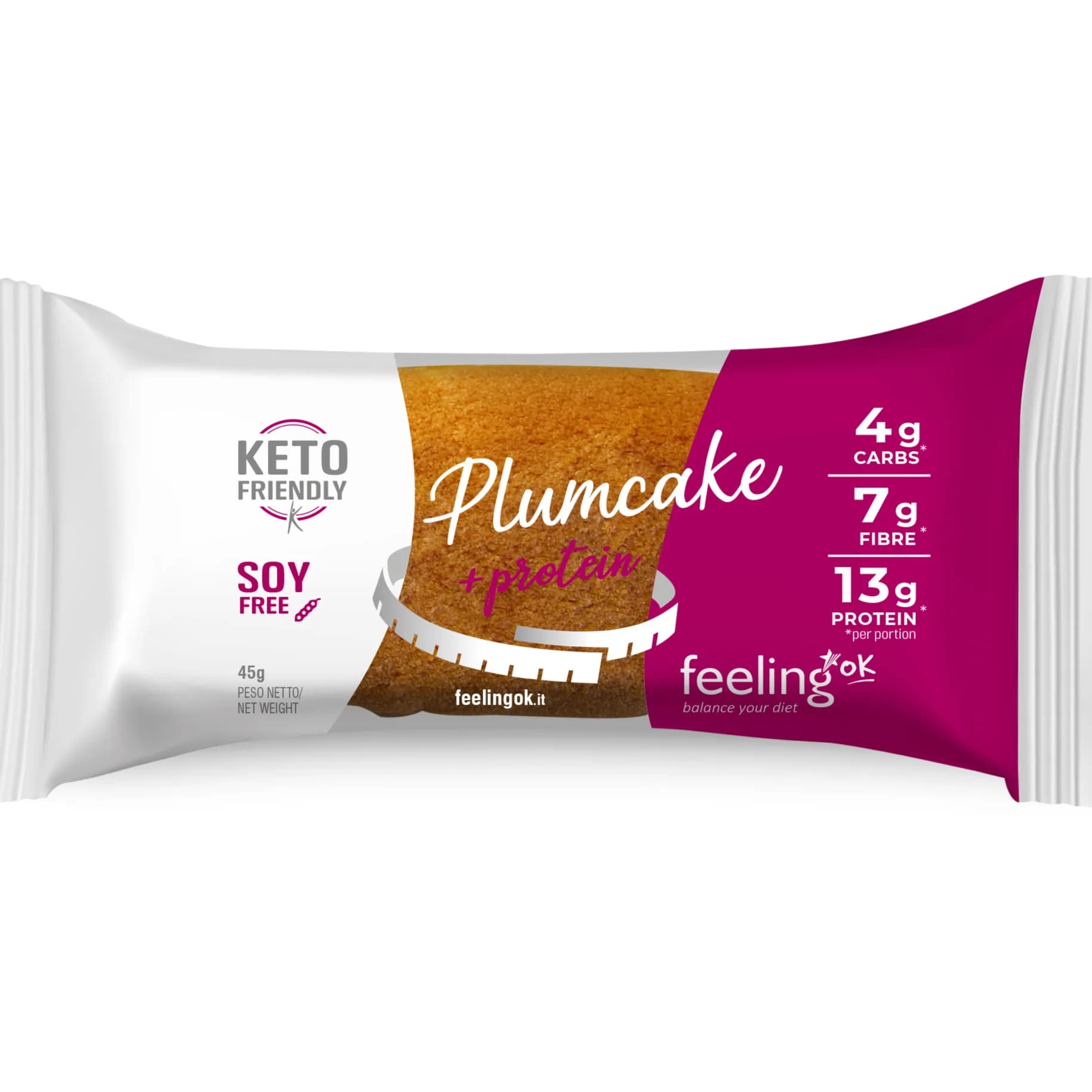 Feeling Ok Protein Plumcake Vanilla-lemon 45g