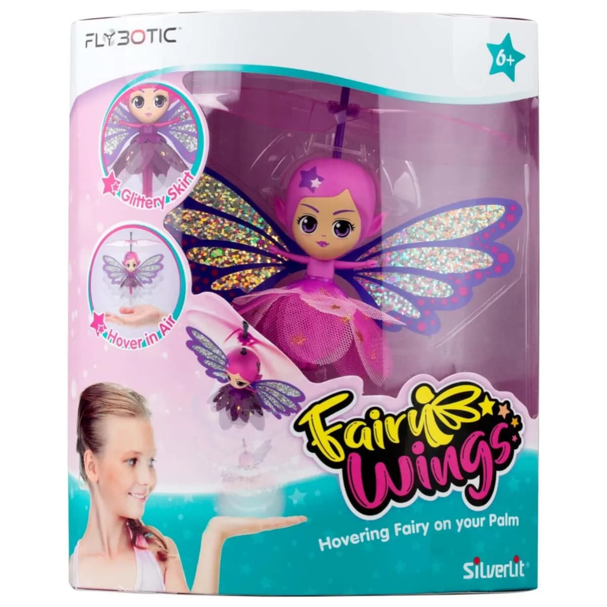 Silverlit Flybotic Hand Controlled Fairy Wings Hovering Fairy On Your Palm Toys For Girls - DEFS13