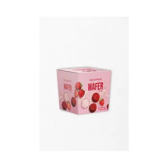 Patiswiss- Strawberry Coated Wafer With Strawberry Yogurt Filling 150 Gram