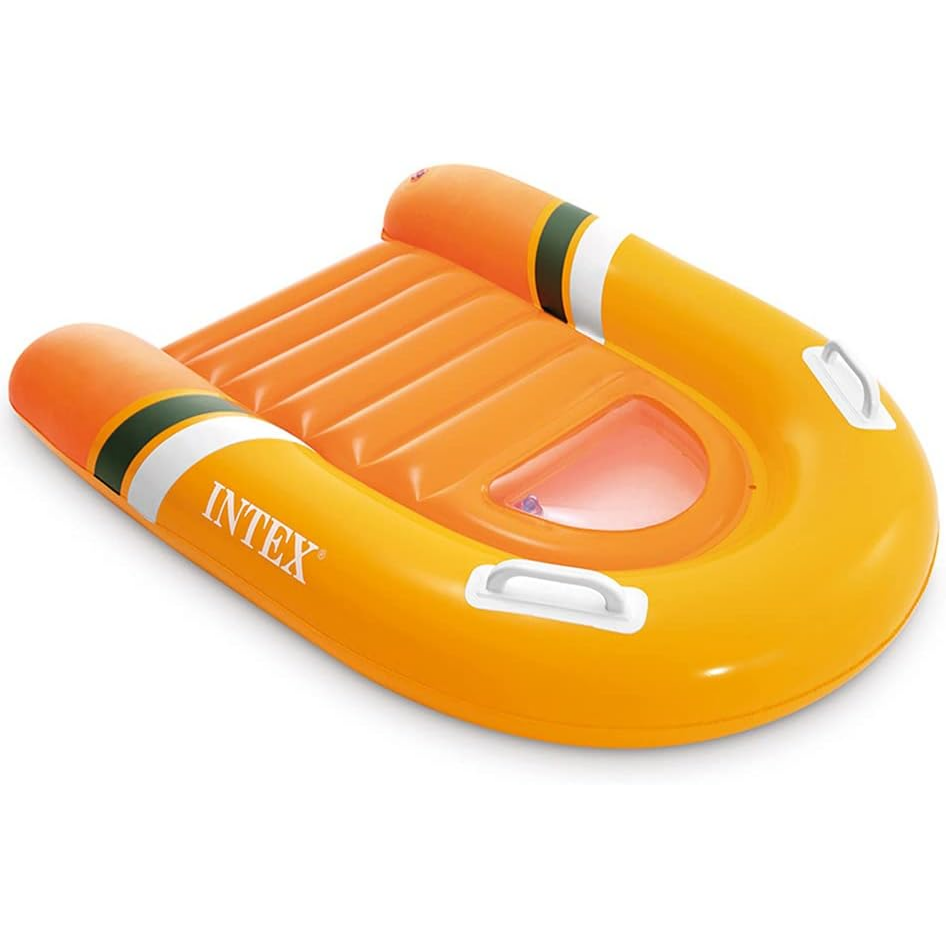 Intex Inflatable Sport Bodyboard Surf Rider Ride On Pool Float- 1.02m x 89cm - POIX137