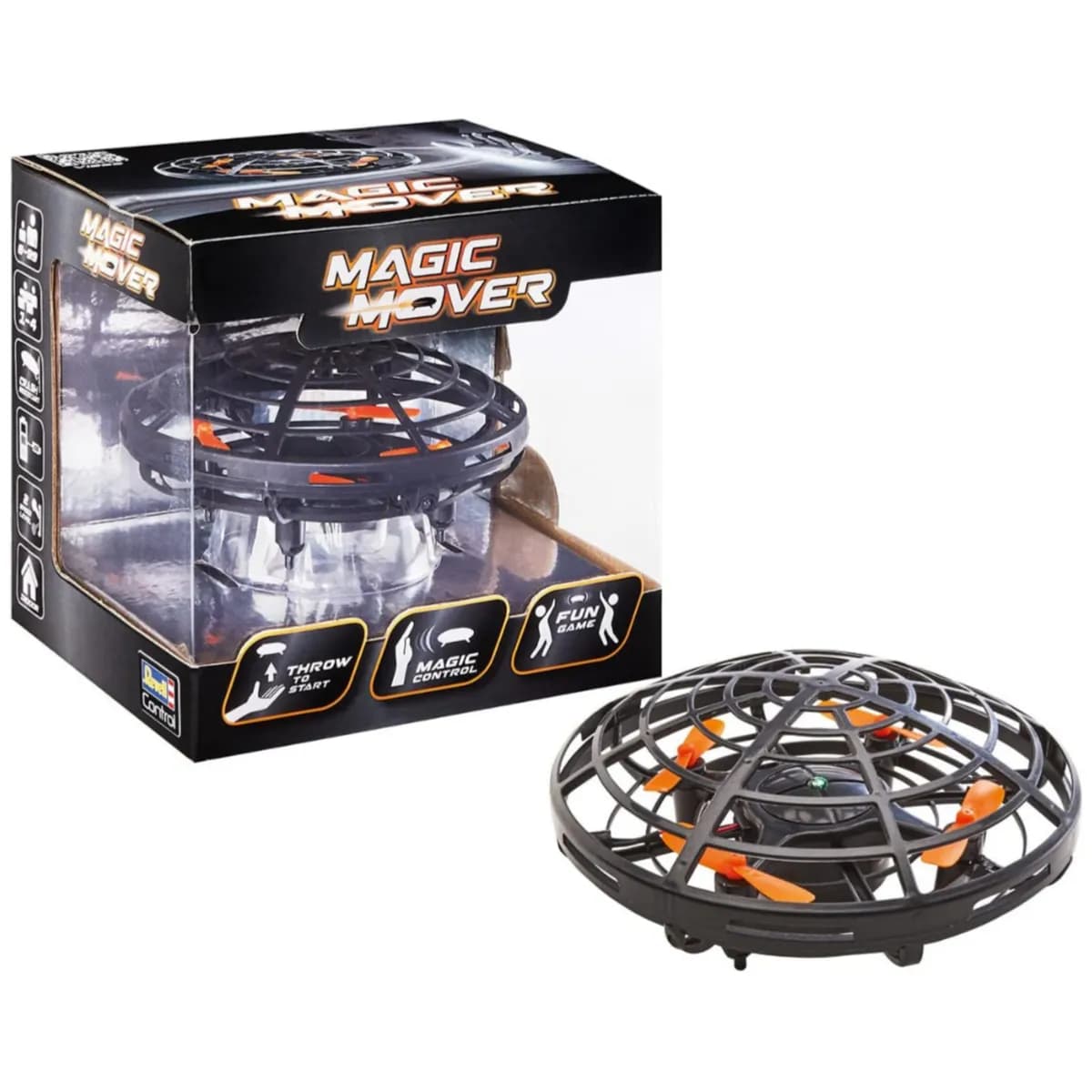 Revell Control Black Magic Mover Hand Controlled Drones Action Game  Toy For Kids - DEFS14